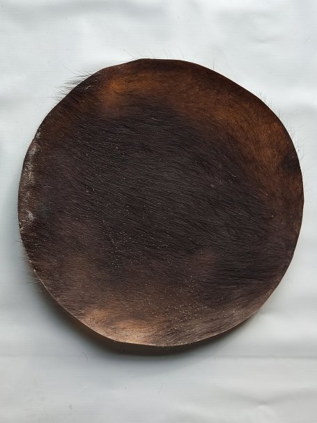 Großes dickes Rinderfell, Büffelfell, Stierfell oder Kuhfell für Djembe Trommel Percussion