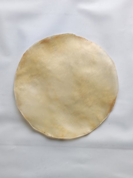 Kleines dickes Rinderfell, Büffelfell, Stierfell oder Kuhfell ohne Haar für Djembe Trommel Percussion