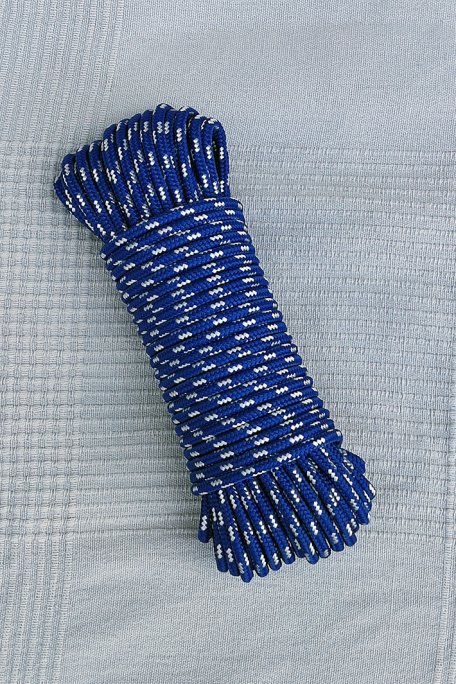 5 mm Tau (Französisch Blau / Ecru) - 20 m Djembe Trommel Seil
