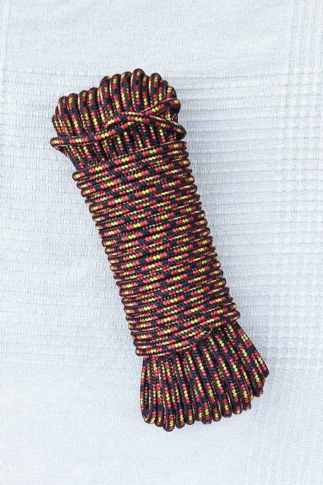 5 mm Tau (dreifarbig, rot / gelb / rot) - 20 m Djembe Trommel Seil