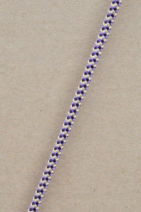 Ø5 mm Djembe Tau (Fischgrätenr, violett / Beige, 100 m) - Seil für Djembe Trommel