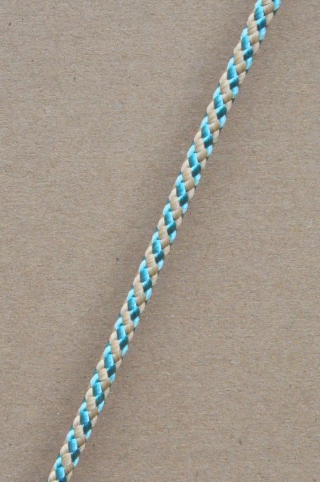 Ø5 mm Djembe Tau (Helix, Beige / pastellblau, 100 m) - Seil für Djembe Trommel