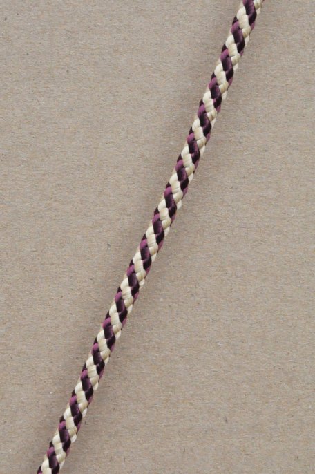 Ø5 mm Djembe Tau (Helix, Bordeauxrot / beige, 100 m) - Seil für Djembe Trommel