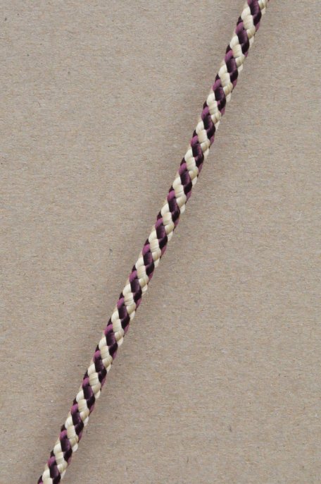 Ø5 mm Djembe Tau (Helix, Bordeauxrot / beige, 100 m) - Seil für Djembe Trommel
