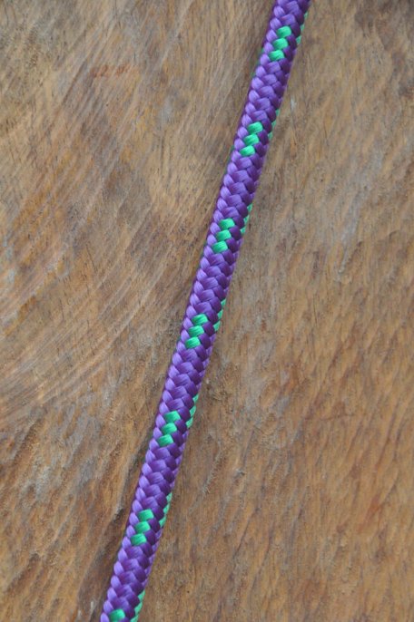 Ø6 mm violettes / grün vorgerecktes Tau für Djembe Trommel - Djembe Seil
