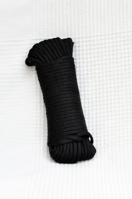 Geflochtenes Seil Ø5 mm schwarz für Djembe Trommel