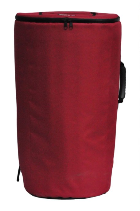 Percussion Africaine hohe Qualität Djembe Tasche L rot