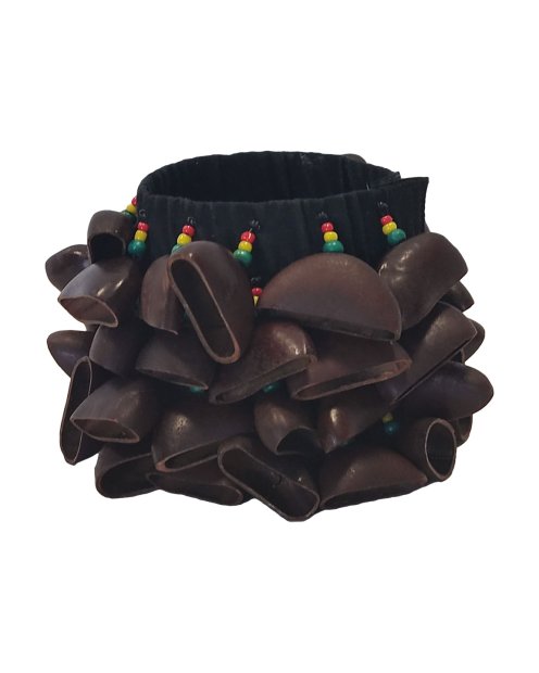 Afrikanische Rassel Armband Entada 4 Reihen CRE17L