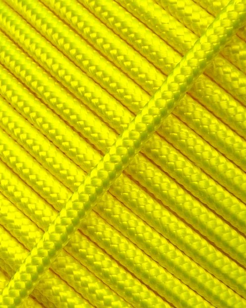 PES verstärktes Djembe Trommel Seil 5 mm Neongelb 20 m