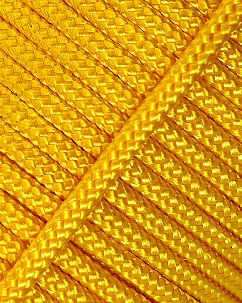 PES hohles Djembe Trommel Seil 4 mm Gelb 100 m