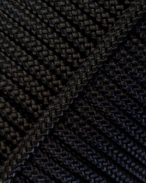 PES hohles Djembe Trommel Seil 6 mm Schwarz 20 m