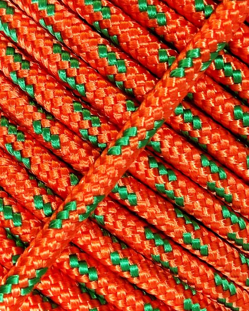 PES verstärktes Djembe Trommel Seil 4 mm Kupfer / Grün 10 m