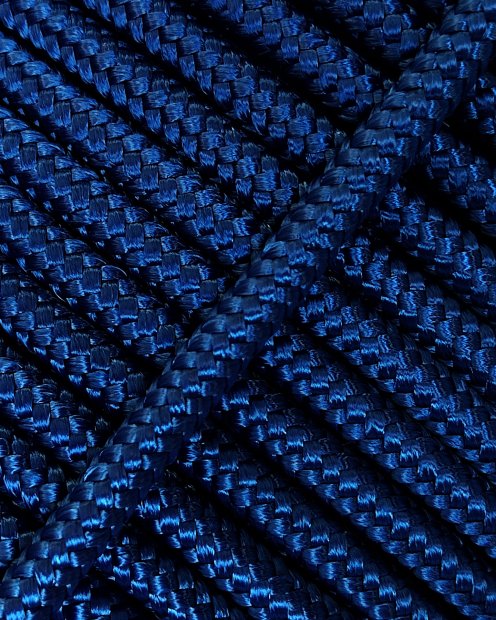 Geflochtenes Tau mit Kern Ø5 mm Königsblau 100 m - Djembe Trommel Seil