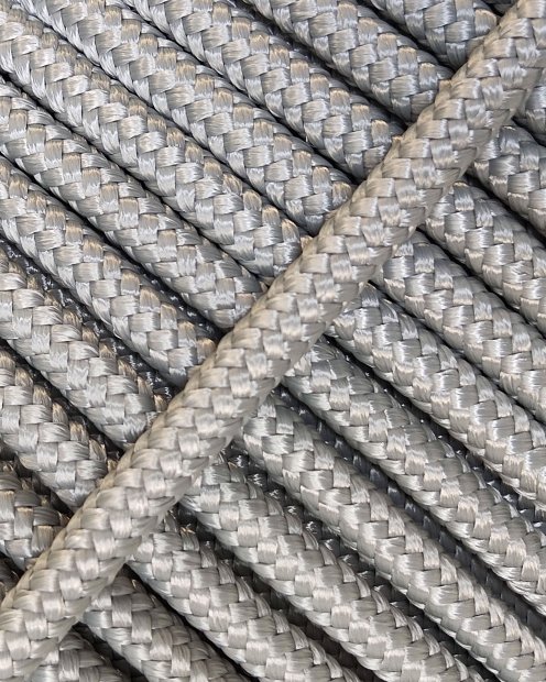 PES verstärktes Djembe Trommel Seil 5 mm Grau 100 m