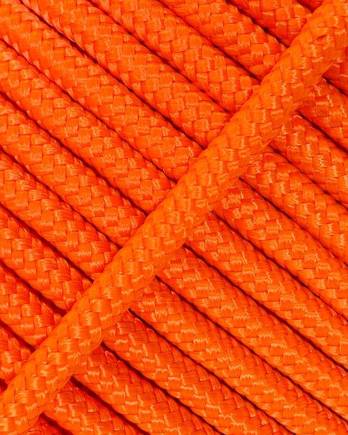 PES verstärktes Djembe Trommel Seil 5 mm Neonorange 20 m