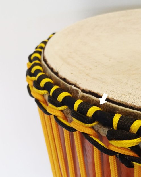 PES hohles Djembe-Seil 5 mm Gelb 100 m