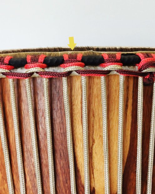PES hohles Djembe-Seil 5 mm Bordeauxrot 20 m