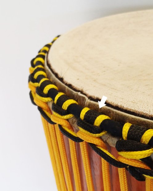 PES hohles Djembe Trommel Seil 5 mm Schwarz 20 m