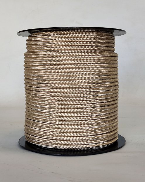 PES verstärktes Djembe Trommel Seil 5 mm Beige 100 m