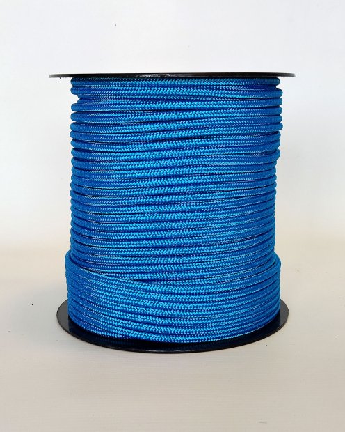 PES verstärktes Djembe Trommel Seil 5 mm Blau 100 m