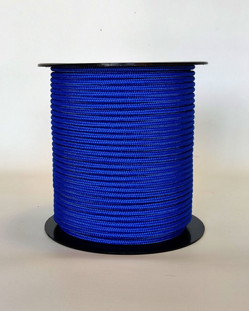 PES verstärktes Djembe Trommel Seil 5 mm Bleu de France 100 m
