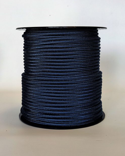 PES verstärktes Djembe Trommel Seil 5 mm Denimblau 100 m