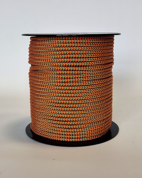 Ø5 mm Djembe Tau (Fischgräten, neonorange / grün, 100 m) - Seil für Djembe Trommel