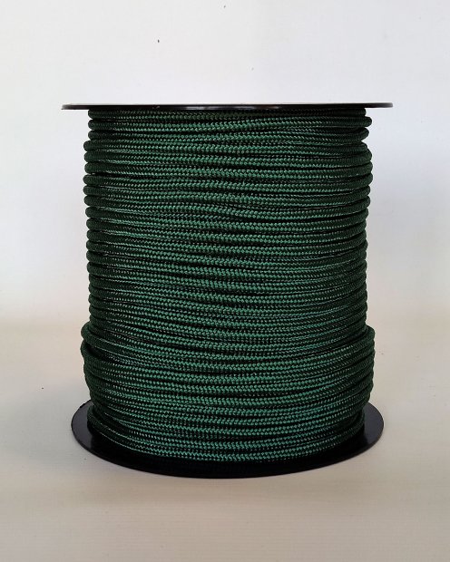 PES verstärktes Djembe Trommel Seil 5 mm Flaschengrün 100 m