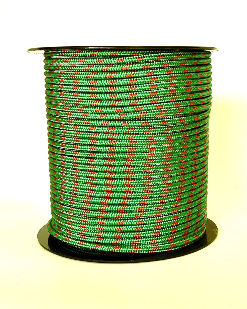 Ø5 mm Tau für Djembe Trommel (grün / rot, 100 m) - Djembe Seil 