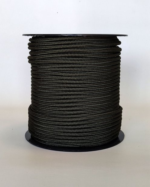 Geflochtenes Tau mit Kern Ø5 mm Khaki 100 m - Djembe Trommel Seil