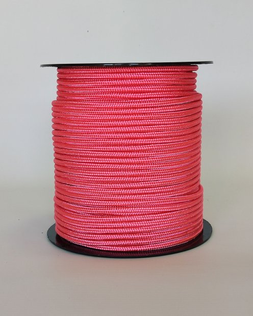 PES verstärktes Djembe Trommel Seil 5 mm Neonpink 100 m