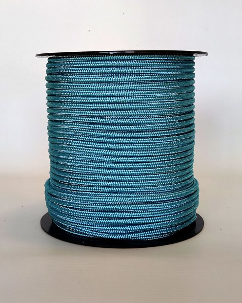 PES verstärktes Djembe Trommel Seil 5 mm Pastellblau 100 m
