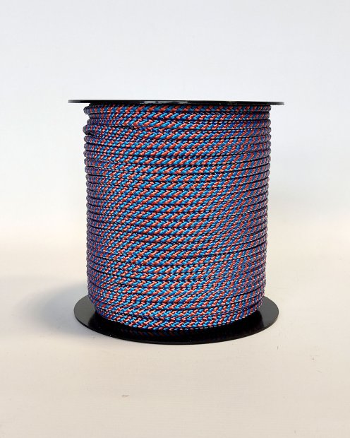 Ø5 mm Djembe Tau (Helix, Kupfer / blau, 100 m) - Seil für Djembe Trommel