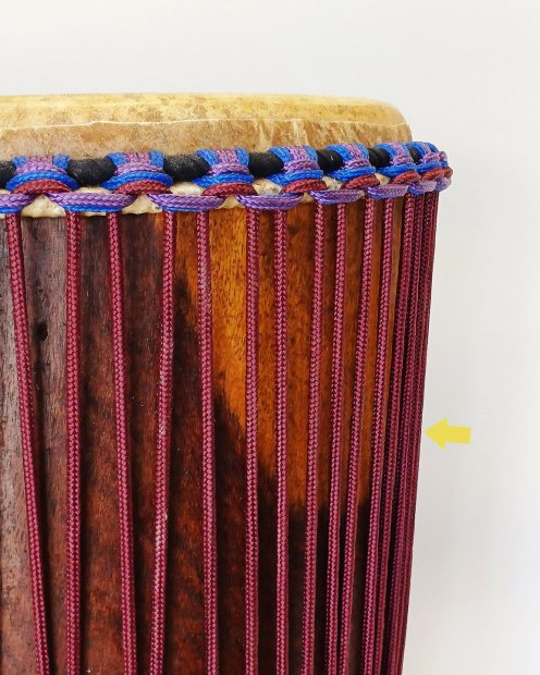 PES verstärktes Djembe Trommel Seil 5 mm Bordeauxrot 100 m