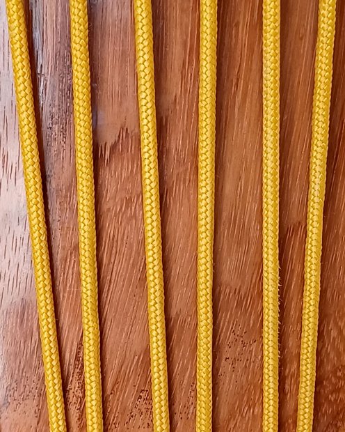 PES verstärktes Djembe Trommel Seil 5 mm Hellorange 100 m