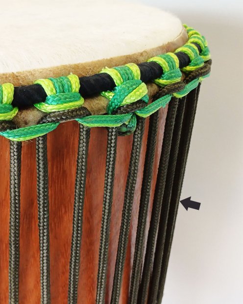 PES verstärktes Djembe Trommel Seil 5 mm Khaki 100 m
