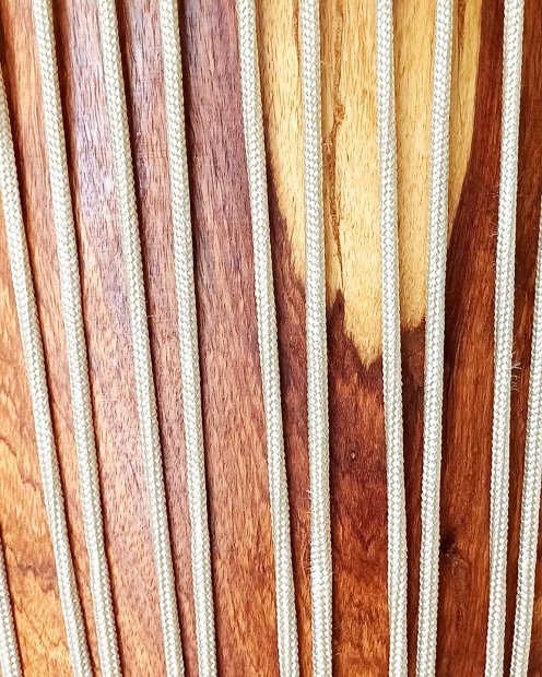 PES verstärktes Djembe Trommel Seil 5 mm Grau 100 m