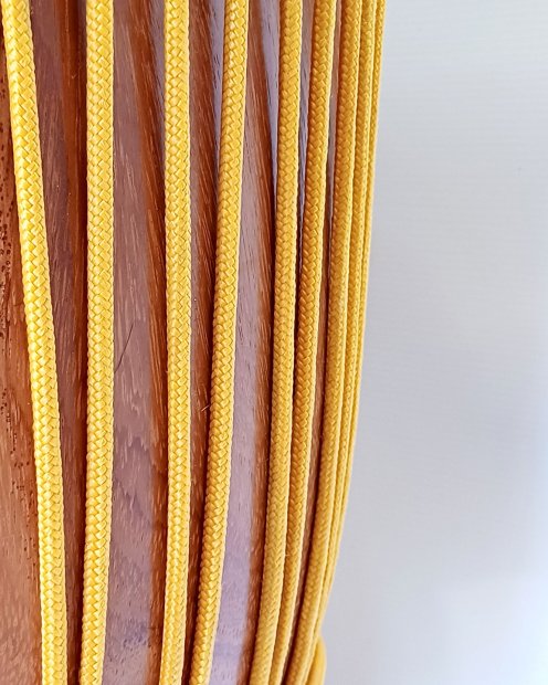 PES verstärktes Djembe Trommel Seil 5 mm Hellorange 100 m
