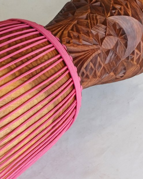 Verstärktes Seil für Djembe Trommel 5 mm Himbeere 100 m