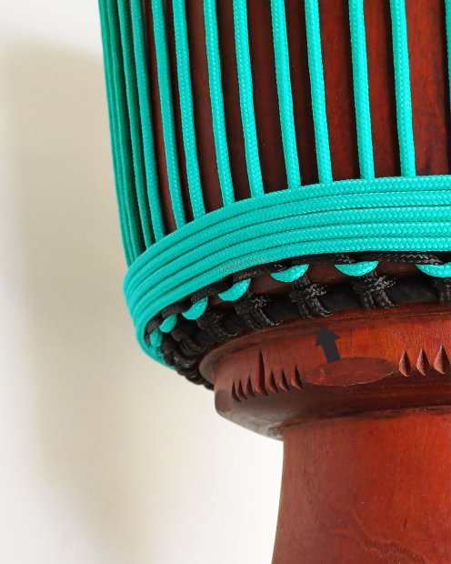 PES hohles Djembe Trommel Seil 5 mm Schwarz 20 m