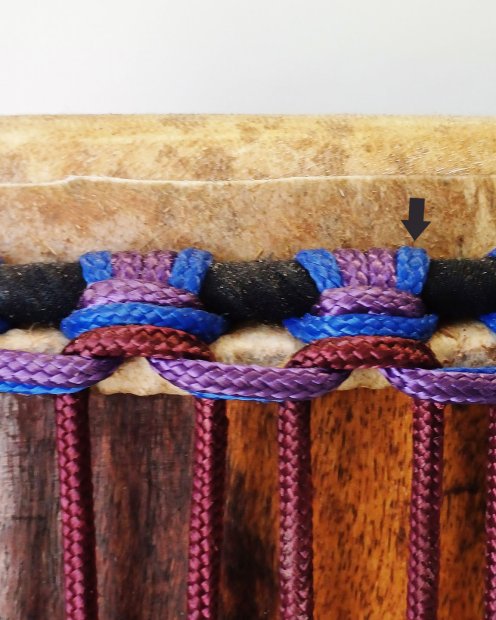 PES hohles Djembe-Seil 5 mm Bleu de France 100 m