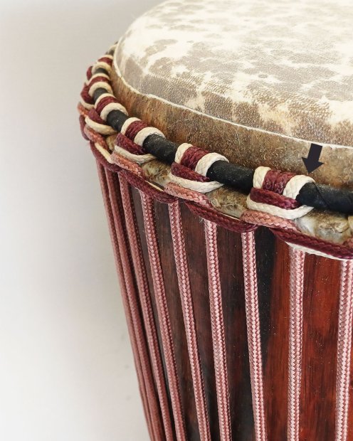 PES hohles Djembe-Seil 5 mm Beige 100 m