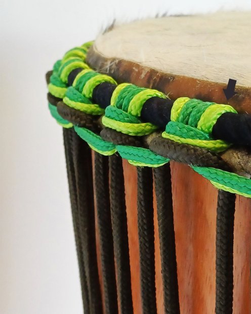 PES hohles Djembe-Seil 5 mm Neongrün 20 m