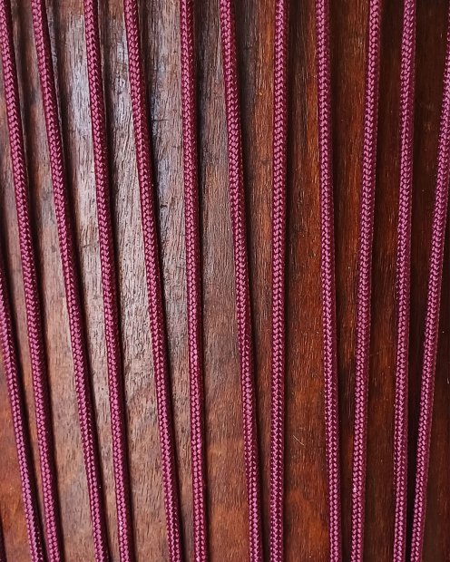 PES verstärktes Djembe Trommel Seil 5 mm Bordeauxrot 100 m