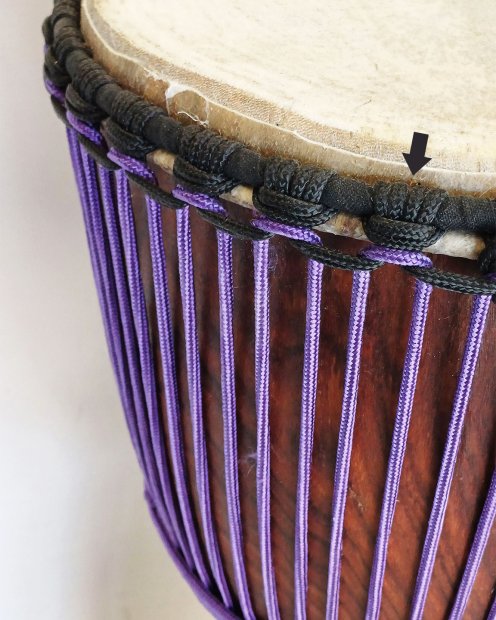 PES hohles Djembe Trommel Seil 5 mm Schwarz 20 m