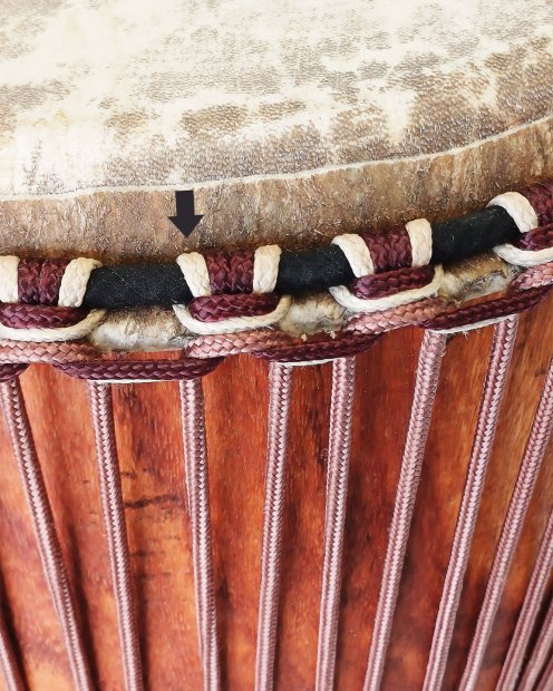 PES hohles Djembe-Seil 5 mm Beige 100 m