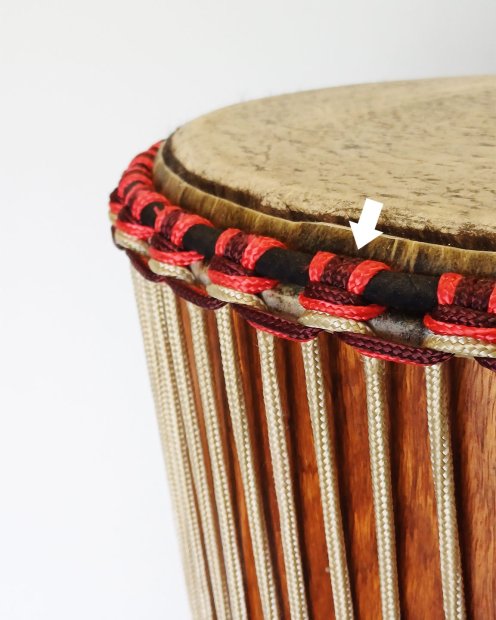PES hohles Djembe-Seil 5 mm Bordeauxrot 20 m