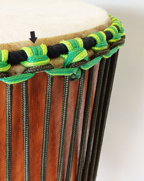 PES hohles Djembe-Seil 5 mm Grün 20 m