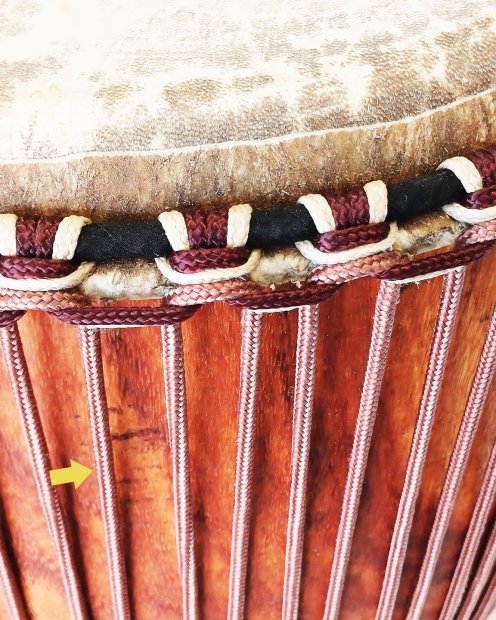 PES verstärktes Djembe Trommel Seil 5 mm Kupferbraun 100 m