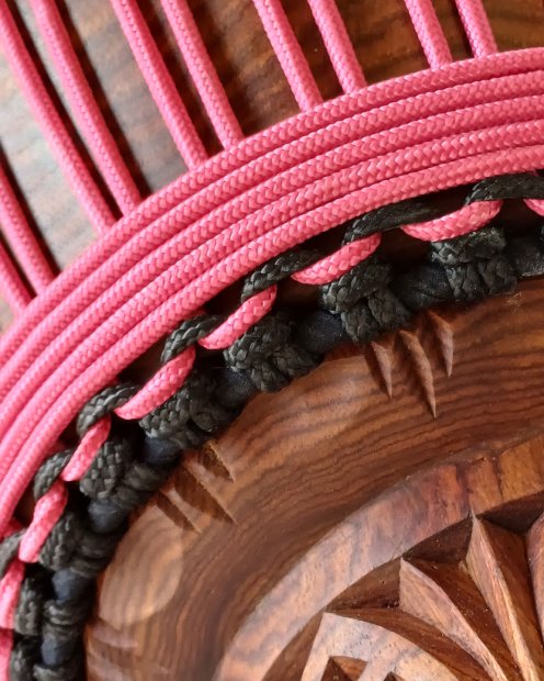 PES verstärktes Djembe Trommel Seil 5 mm Himbeere 20 m